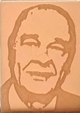 JACQUES CHIRAC 2D LITHOPHANIE