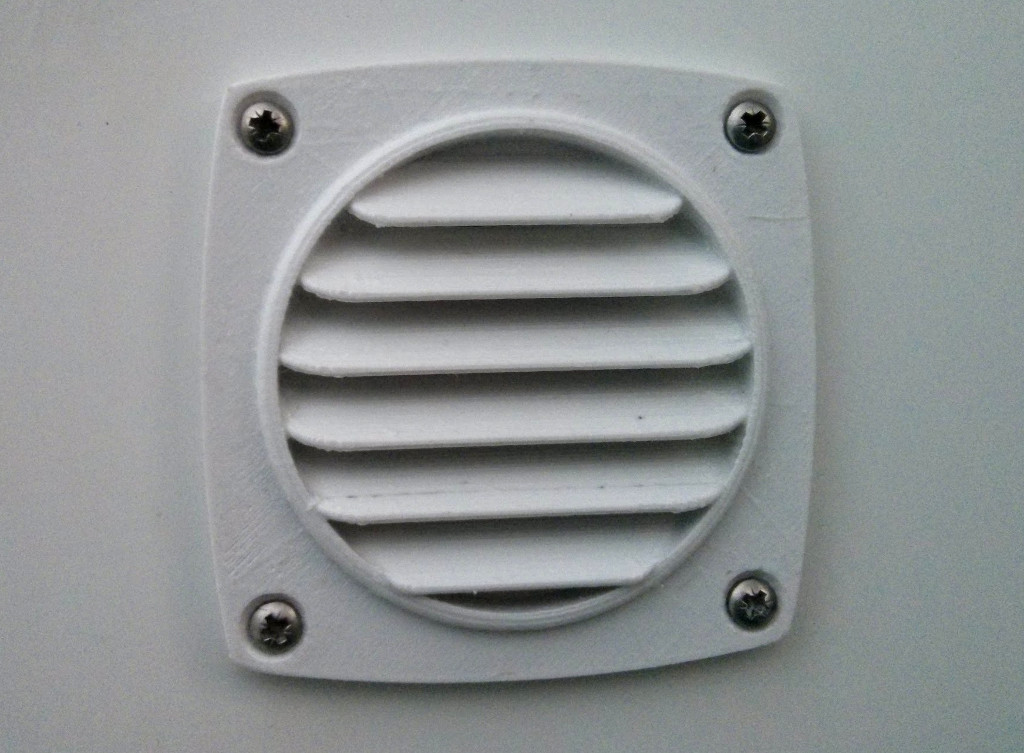 Air Grille 92x92mm (72x72mm holes)