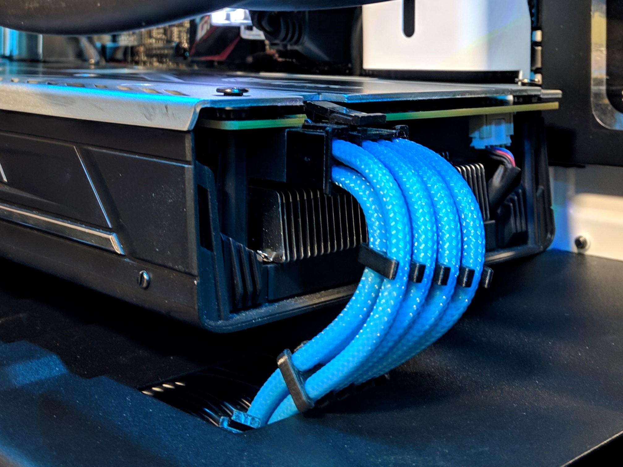 Cable Comb PCIe 8PIN 2x4 for braided sleeved cables