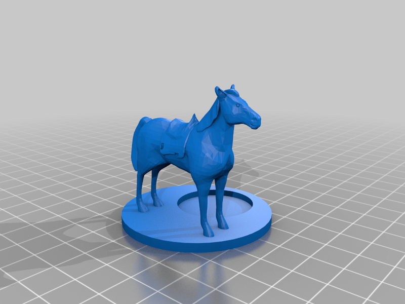 Horse with space for rider