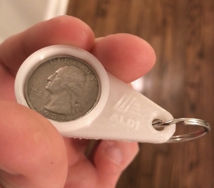 Quarter Holder Keychain