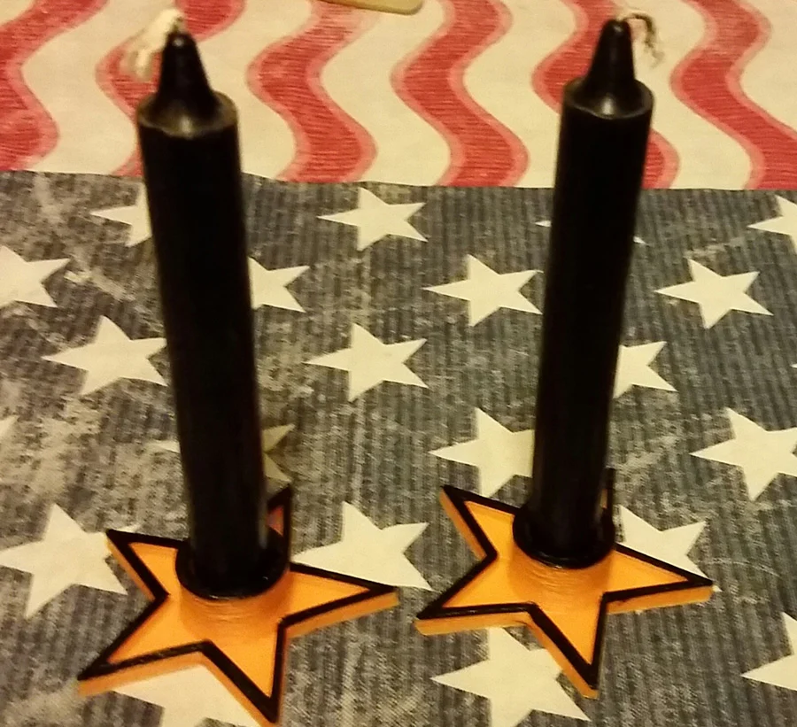 pentagram candle holder