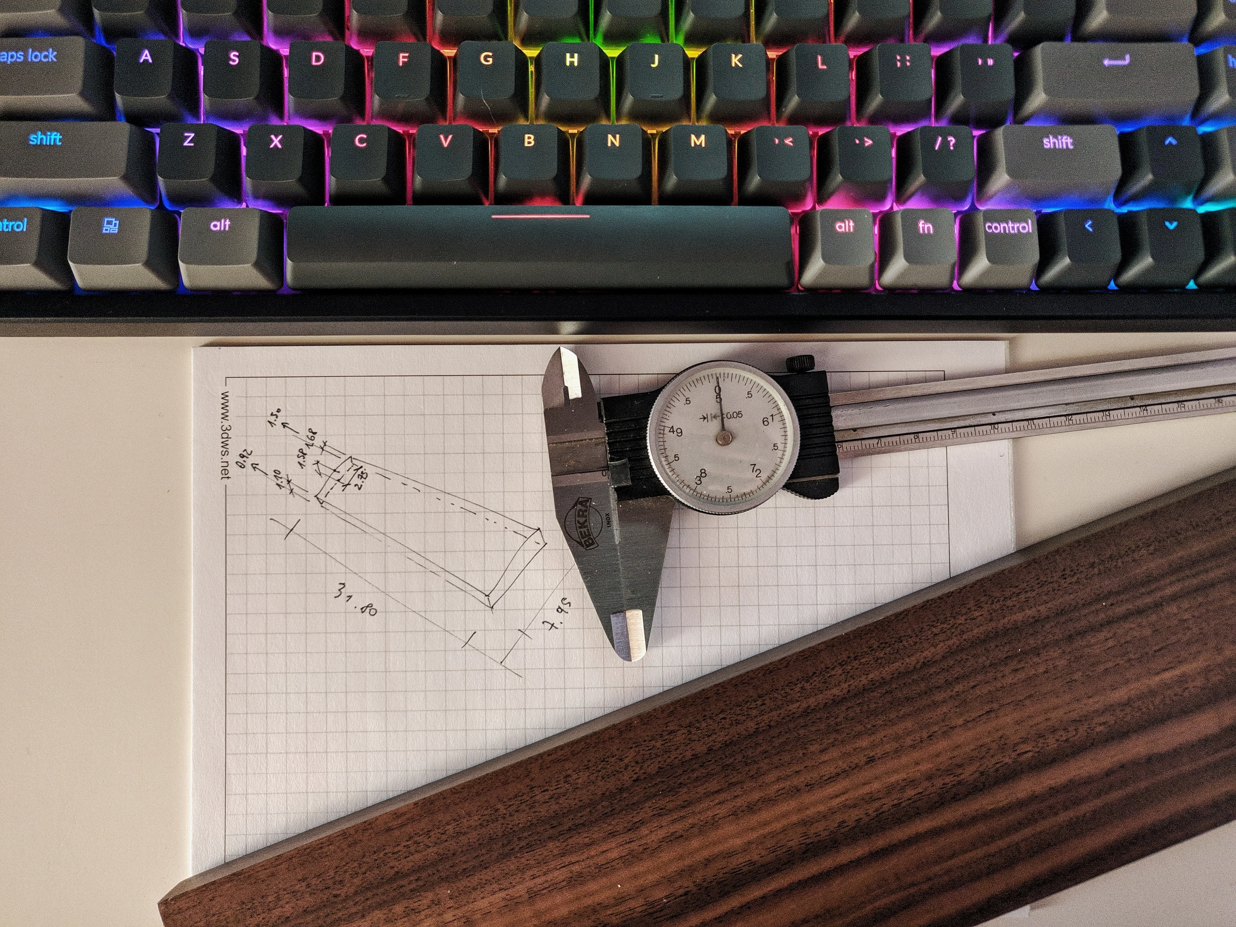 Palmrest for Keychron K2