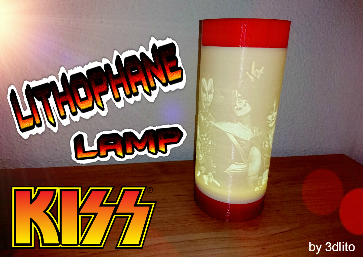 Lampara kiss litofania