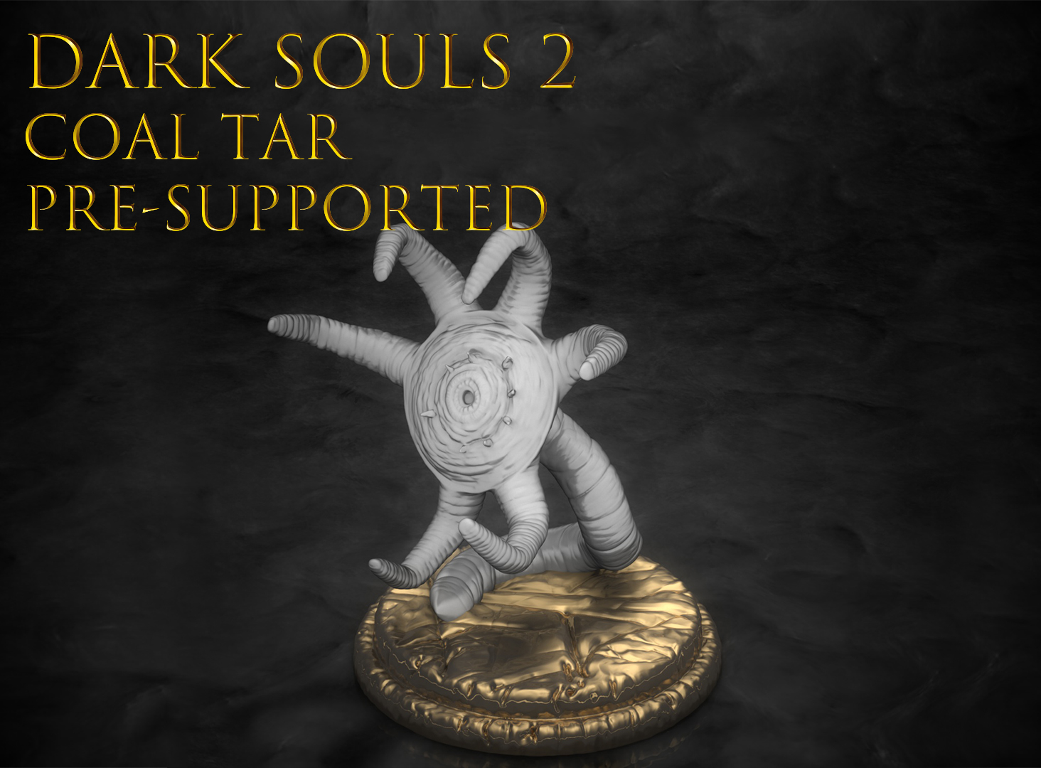 Dark souls 2 - Coal tar enemy (miniature) 25mm / 28mm scale