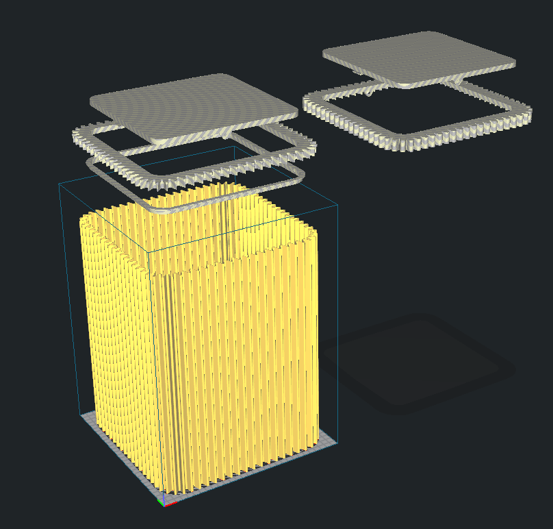 LSD COOKIE TRASH CAN / CONTAINER WAVY SURFACE