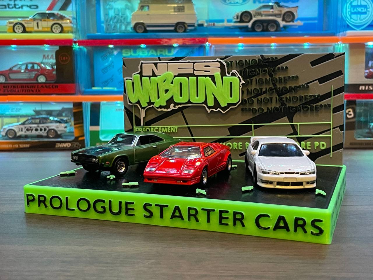 Need for Speed Unbound Prologue Cars Display