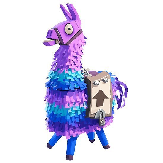 Fortnite Loot Llama (easy printable)