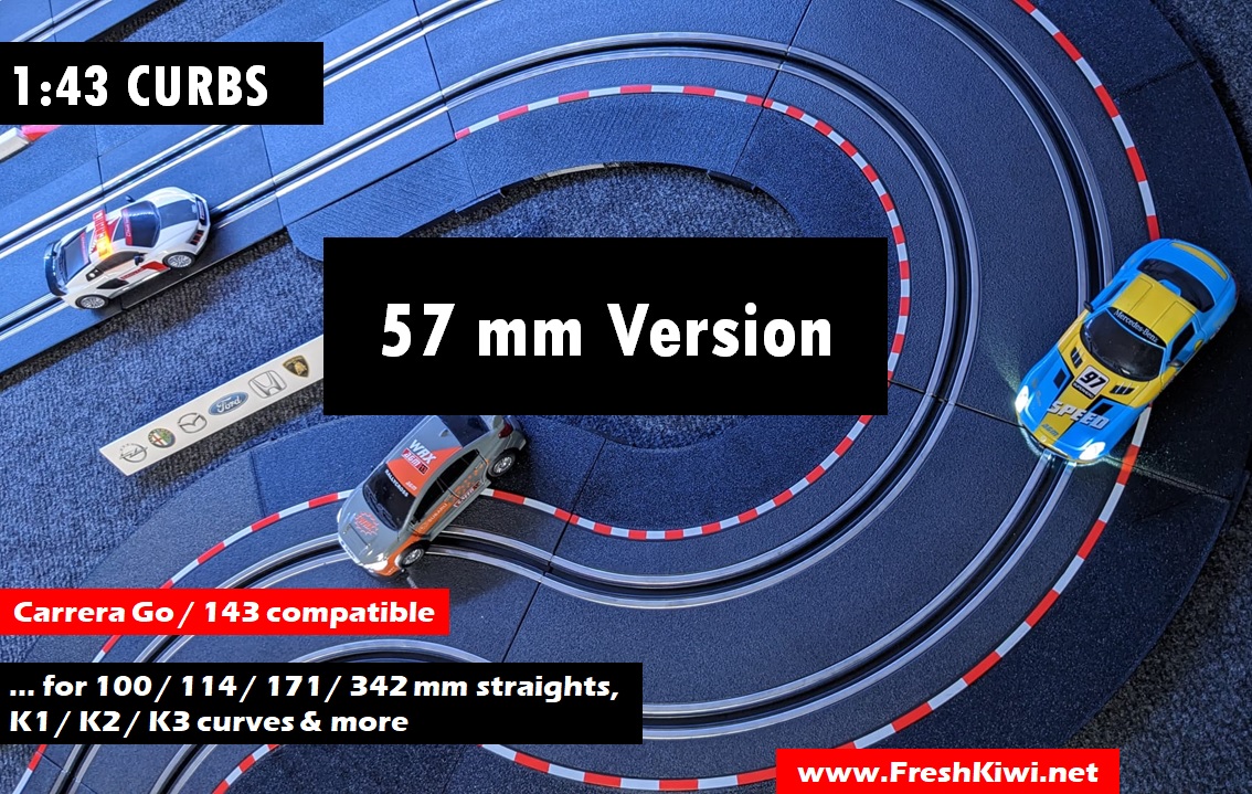 Carrera GO / 143 Curbs - 57mm