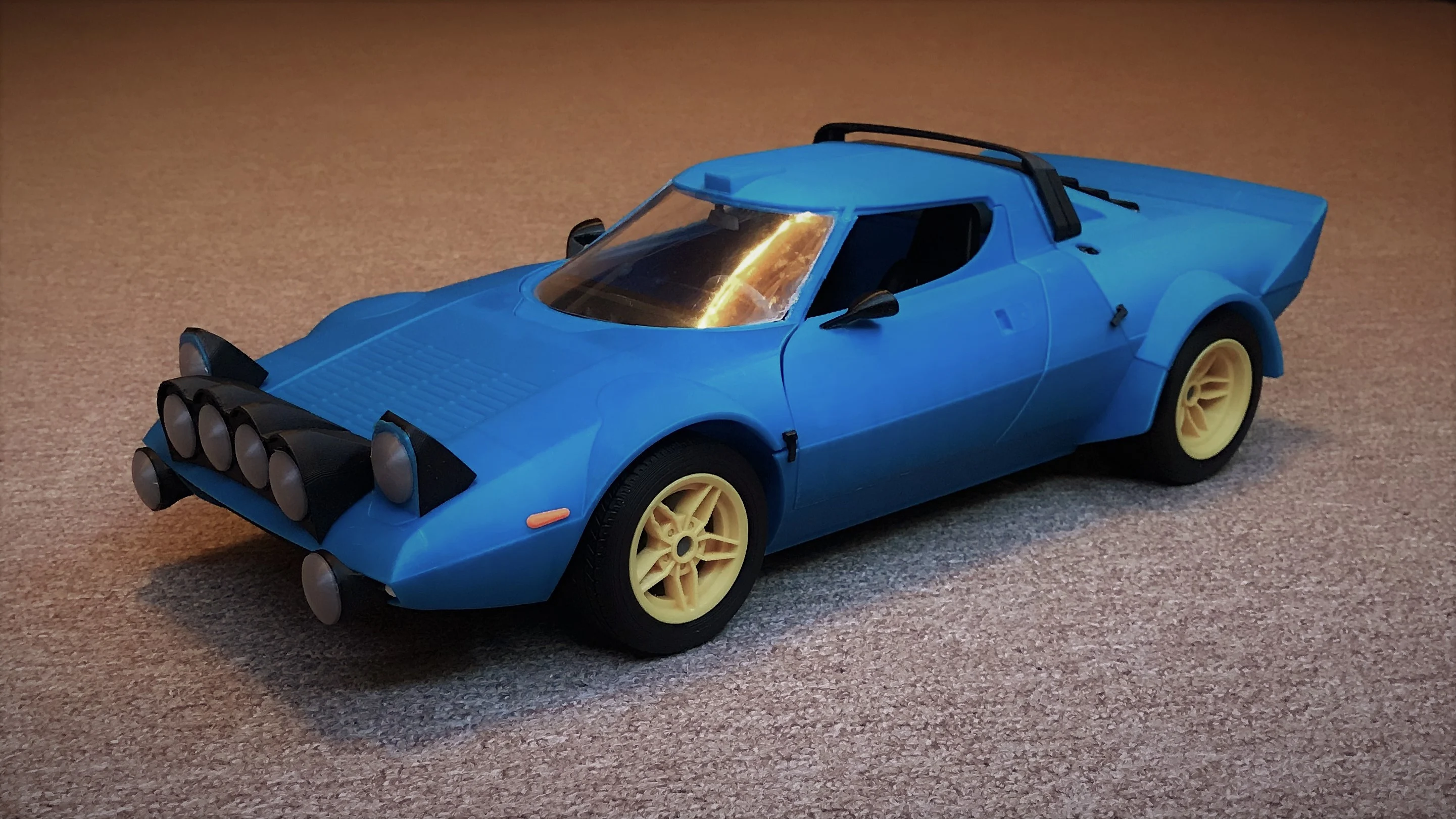 Front hood, rally car 1:10
