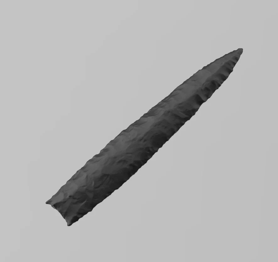 Eden Paleoindian projectile point replica