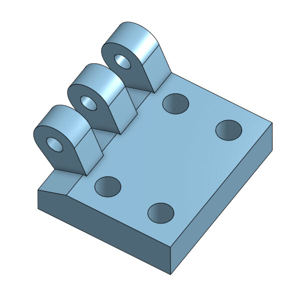 Hinge - Heady Duty, 20x30x7mm, ⌀3mm
