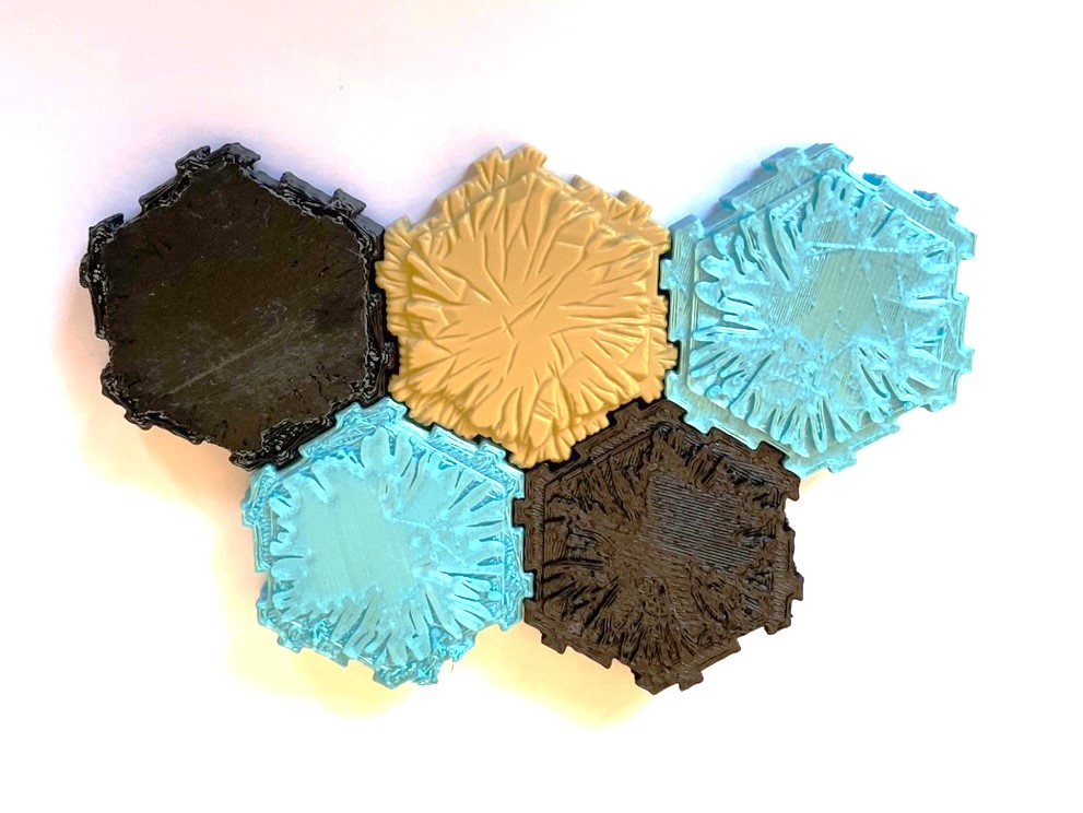 Interlocking Hex Terrain - Rocky
