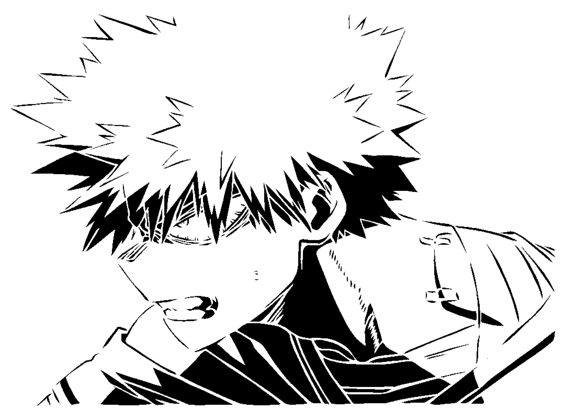 Katsuki Bakugo stencil 4