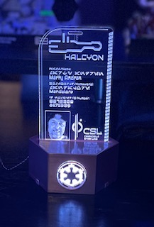 LED Halcyon Passport Display Stand