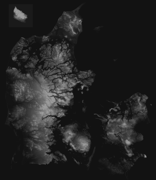 Topological map - Denmark