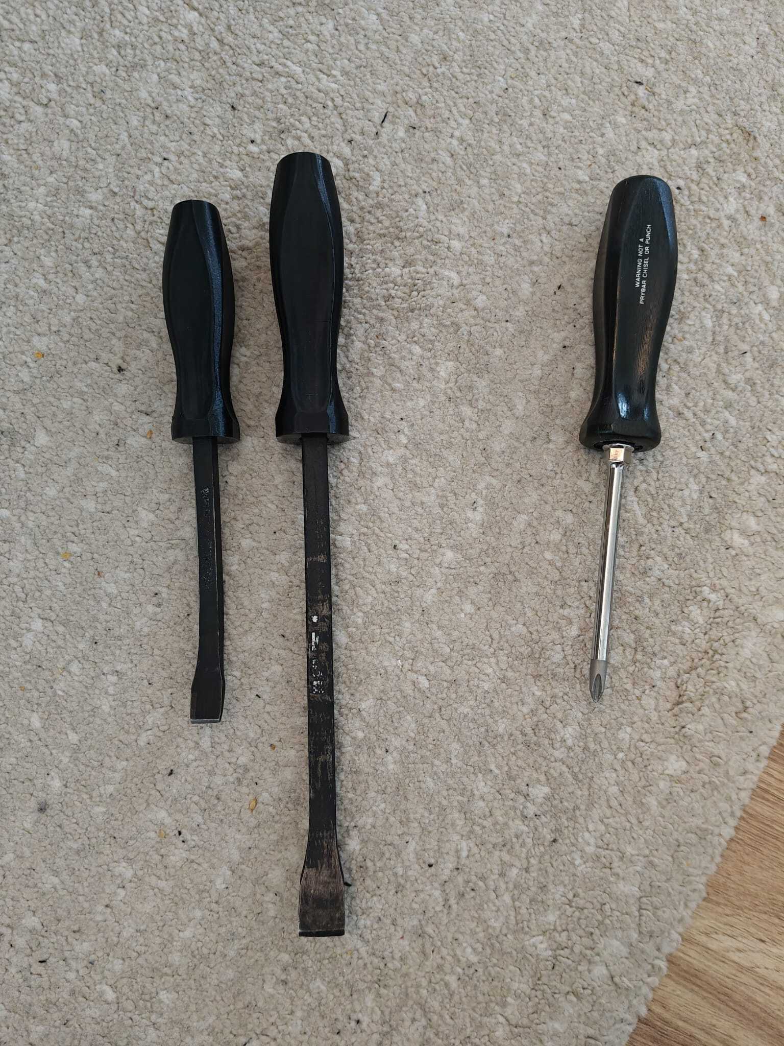 Snap-on Pry bar Handle 14mm, 11mm, 10mm and 8mm. Specifically for Biltema 71-814 Prybar Set