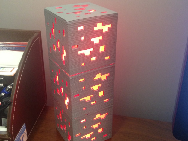 Minecraft redstone ore lamp