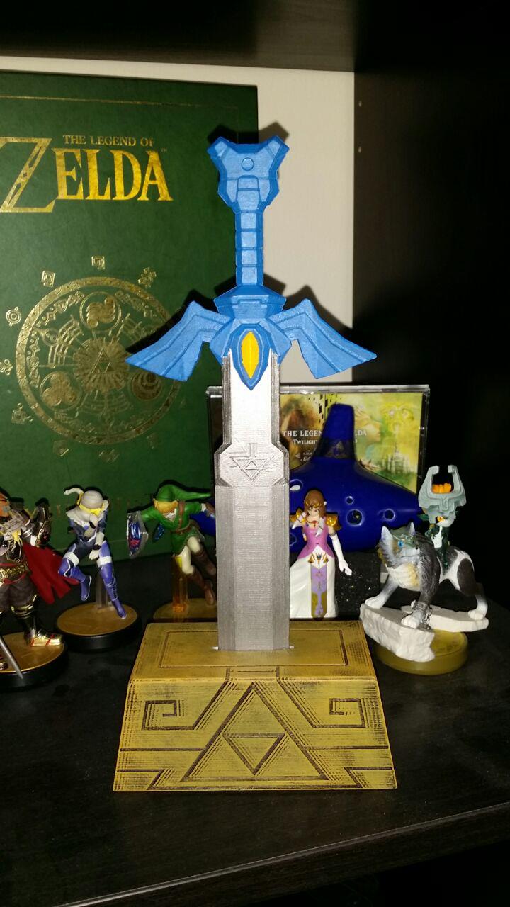 Master Sword and pedestal - The Legend of Zelda: The Wind Waker