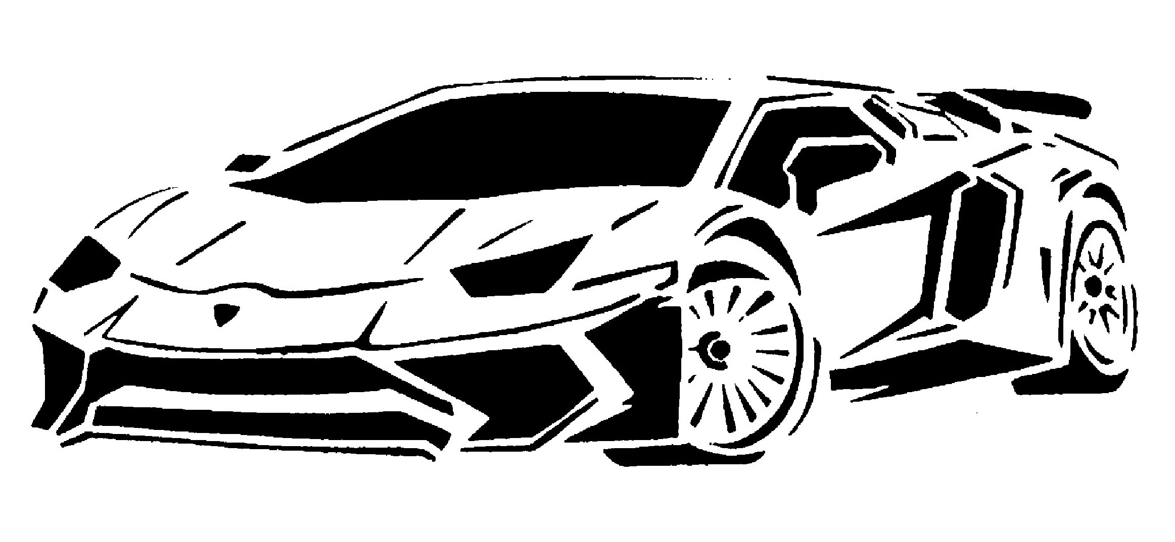 Lamborghini stencil