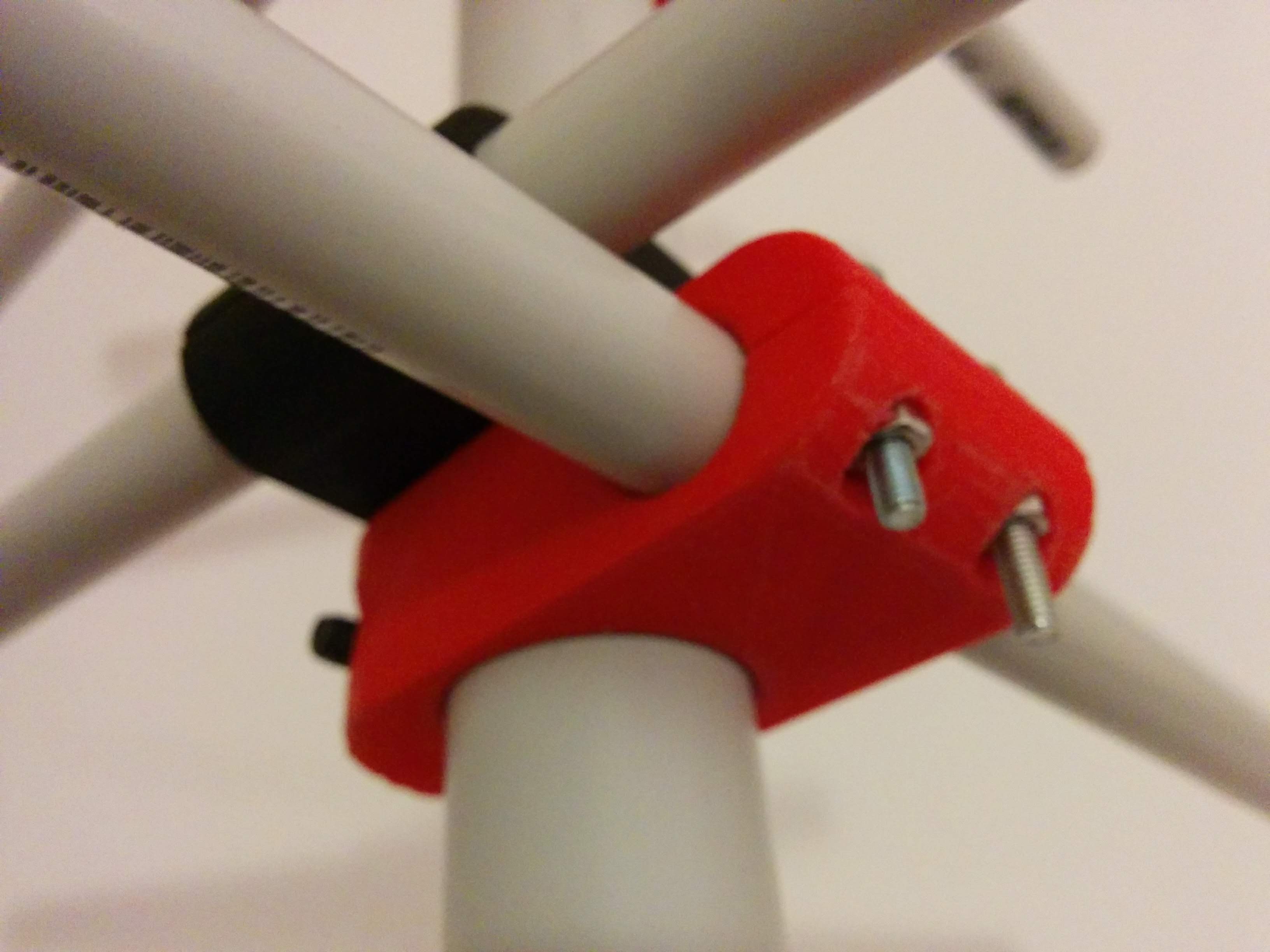 Cross Pipe Junction - Helix Antenna Support