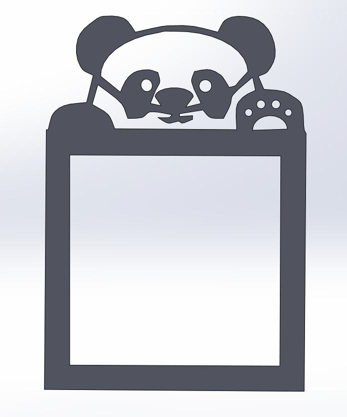 Panda wall socket sculpture