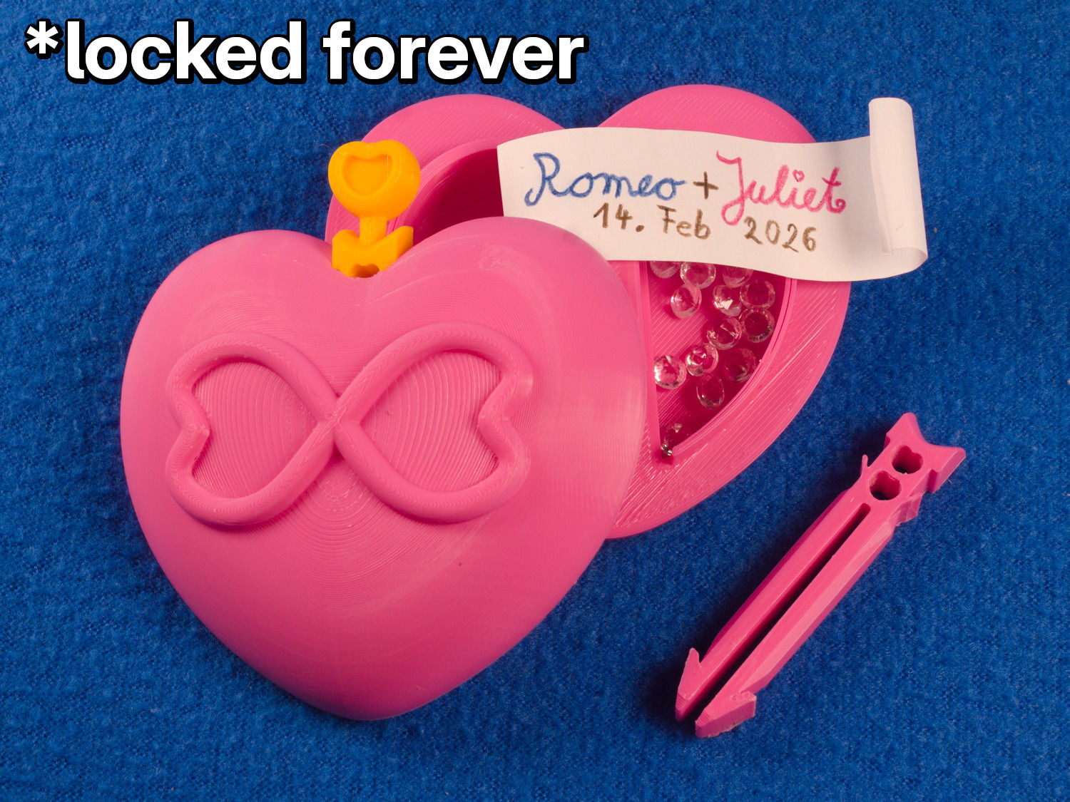 Forever Sealed Love, Heart Lock Box | Valentine's Day 2026