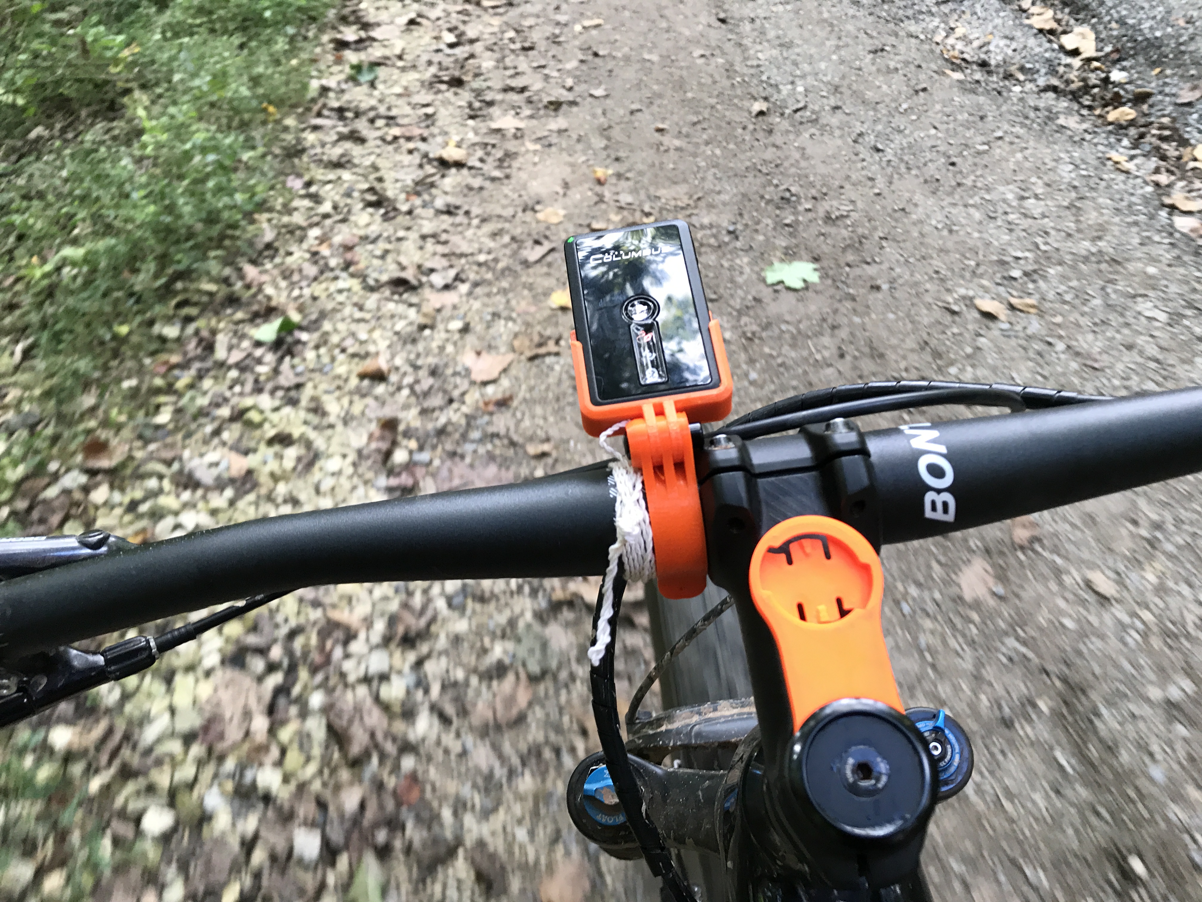 GoPro / Blendr compatible mount for Columbus V-900 GPS datalogger