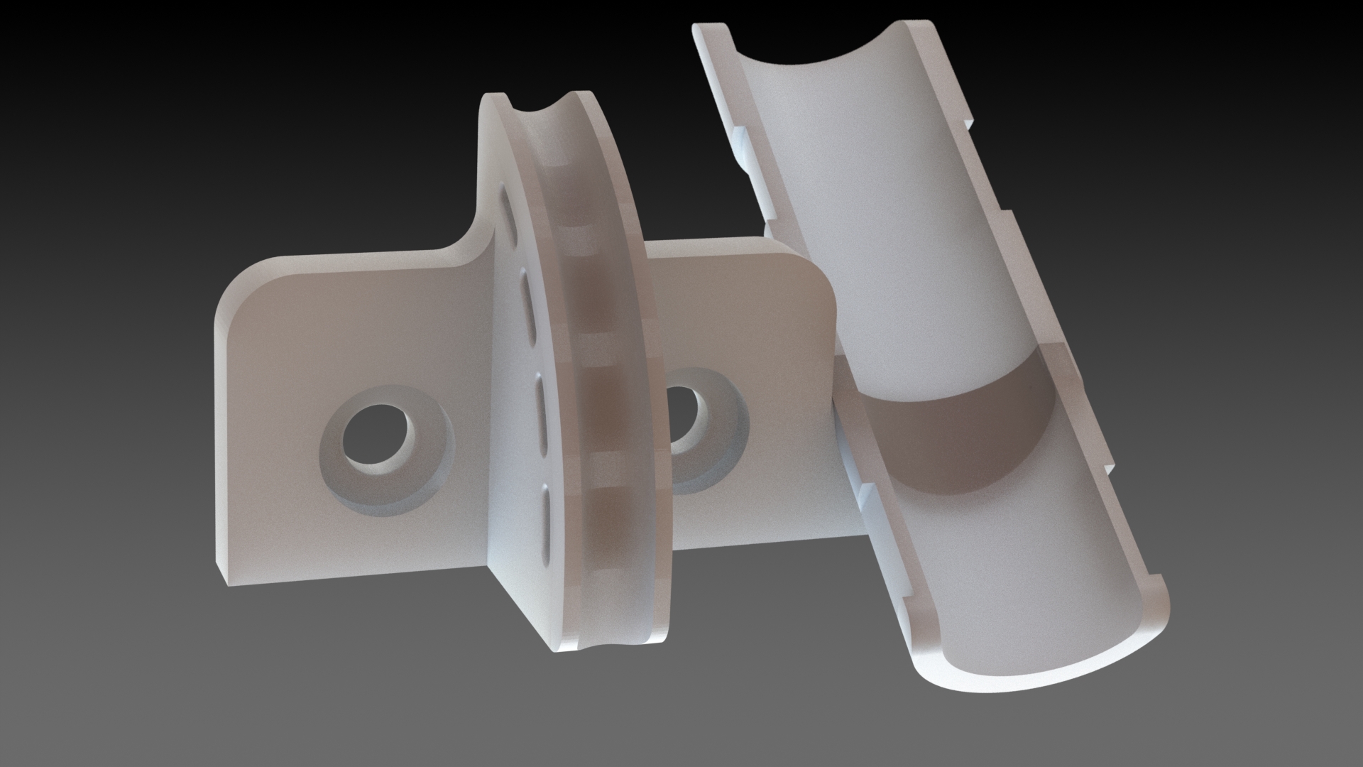 i3 Mega Ultrabase - Extruder Cableguide (remix)