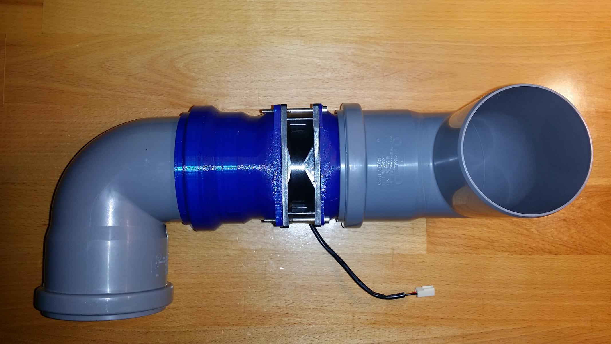 80mm Fan to DN75 HT-Pipe Adapter