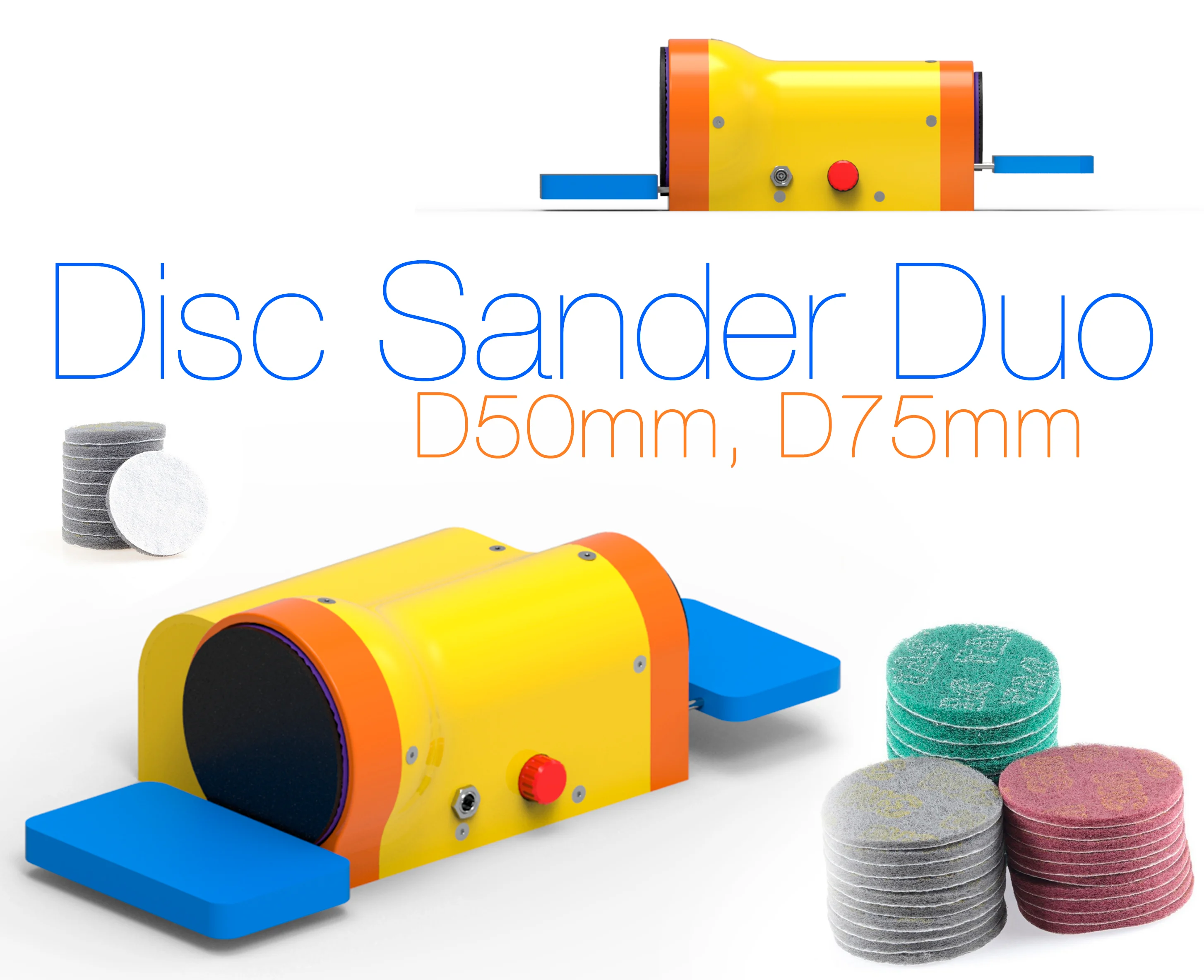 Disc Sander Duo. D50mm, D75mm