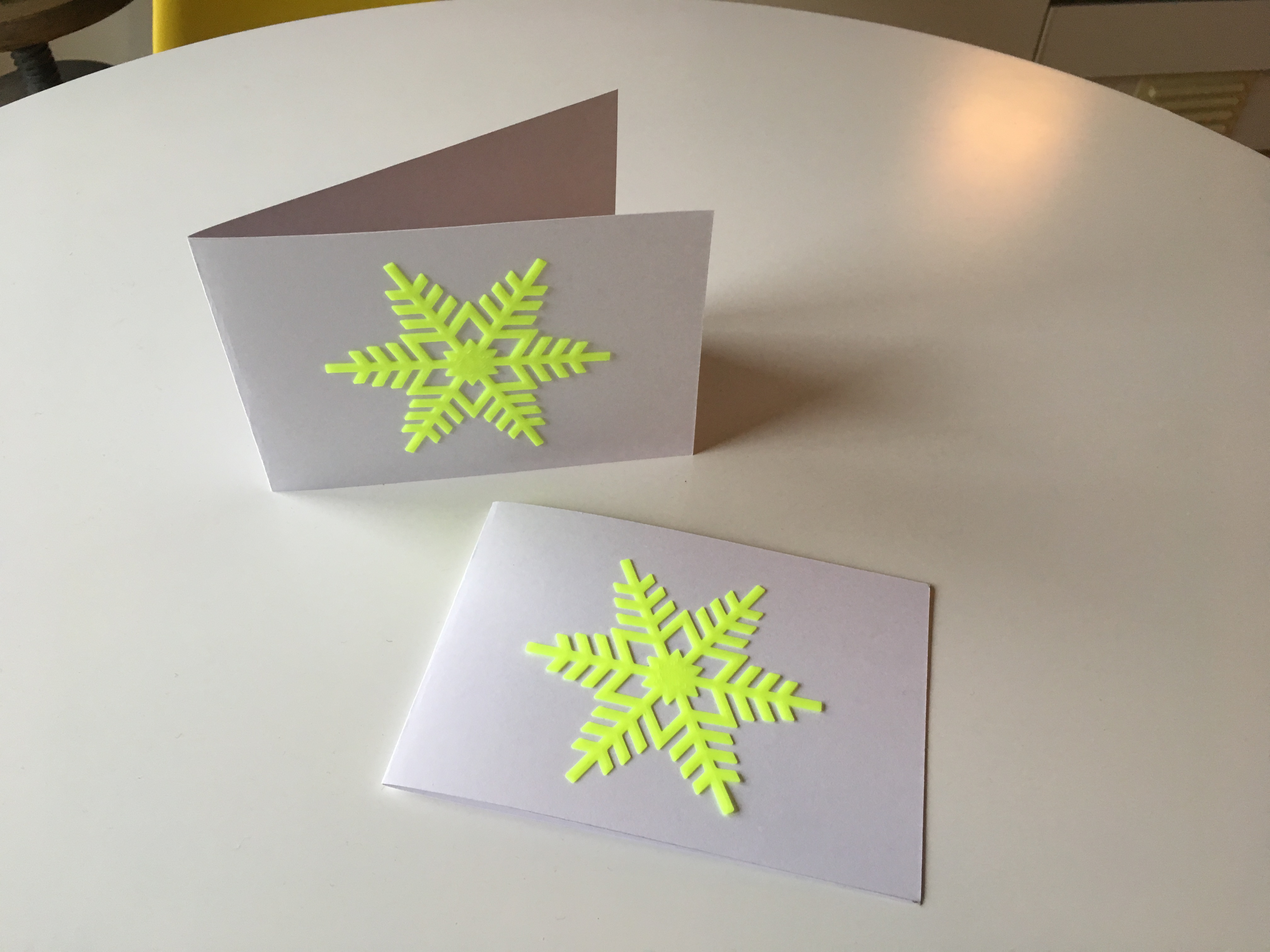 Snowflake Christmas card