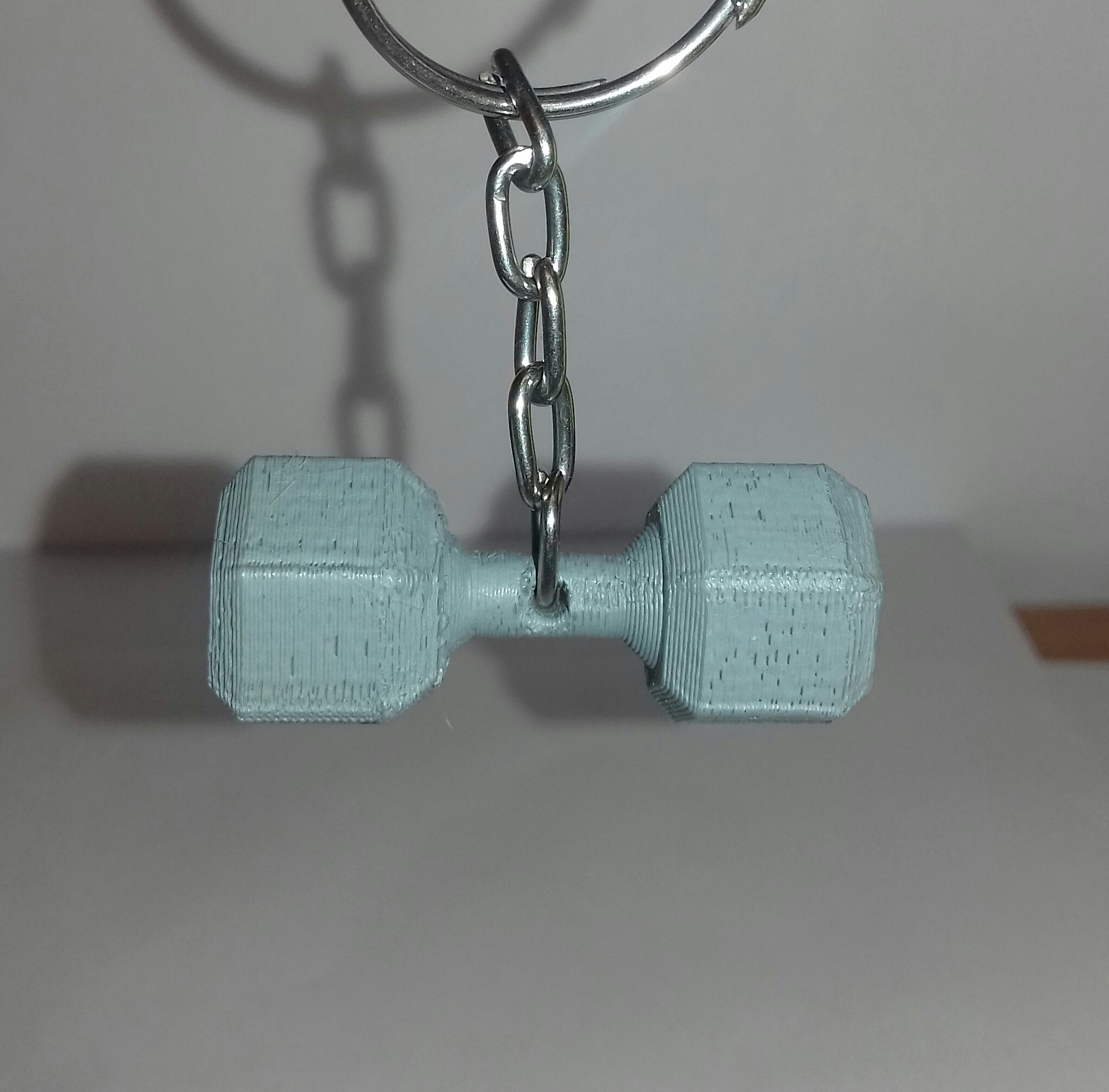 Dumbbell Keychain