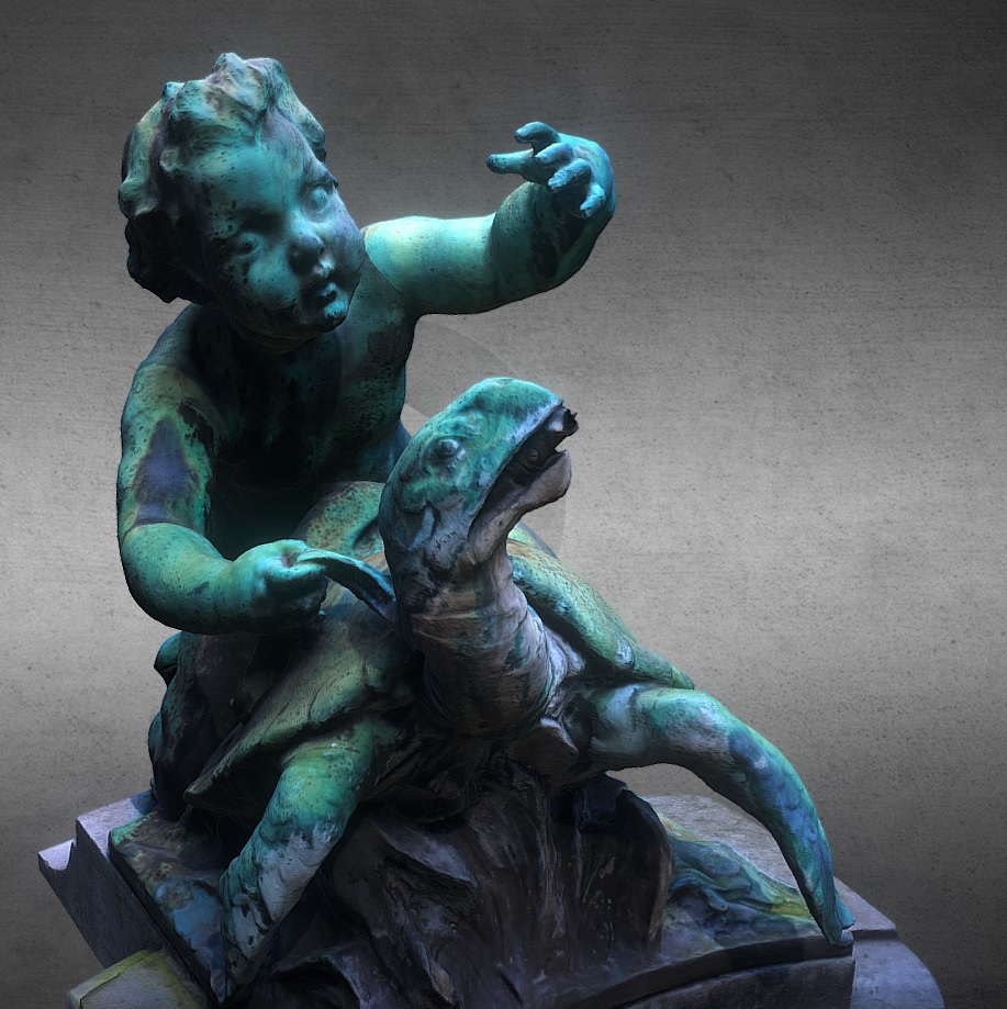 Cupid on the turtle