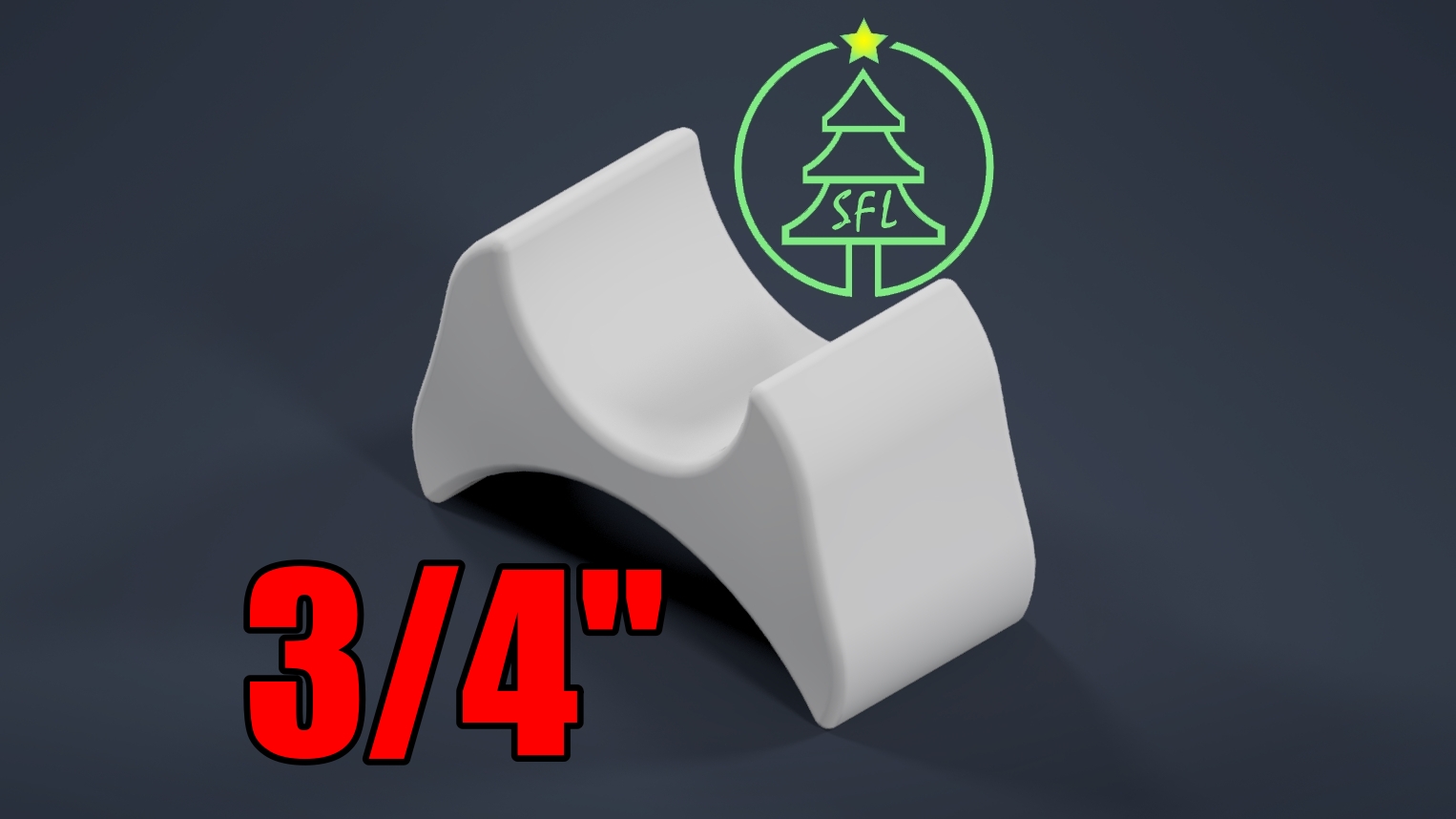 3/4" EMT Pixel Spacer Block for 12mm Bullet Pixels