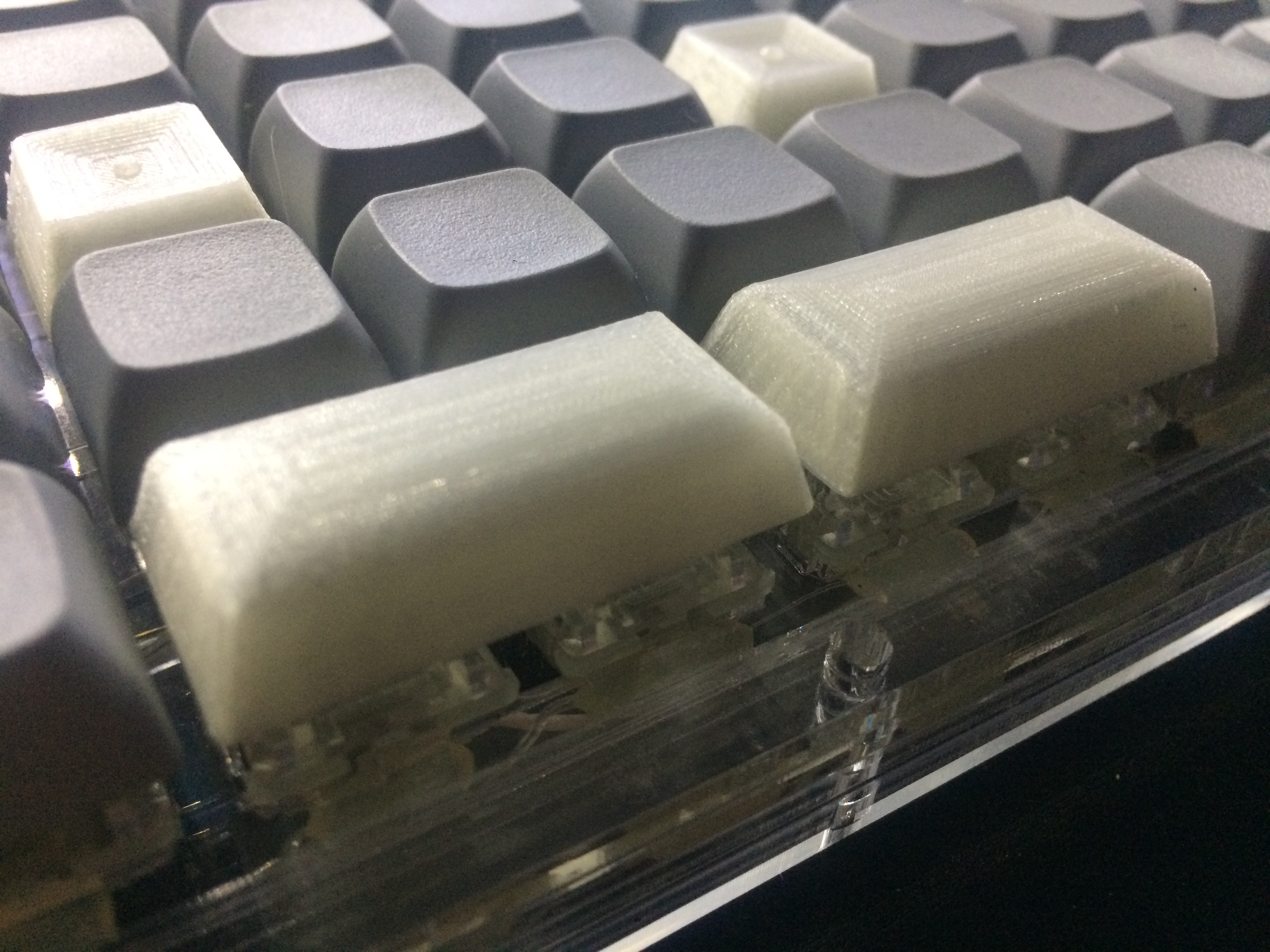XDA DSA 2U POS Spacebar and 1U homing keycap