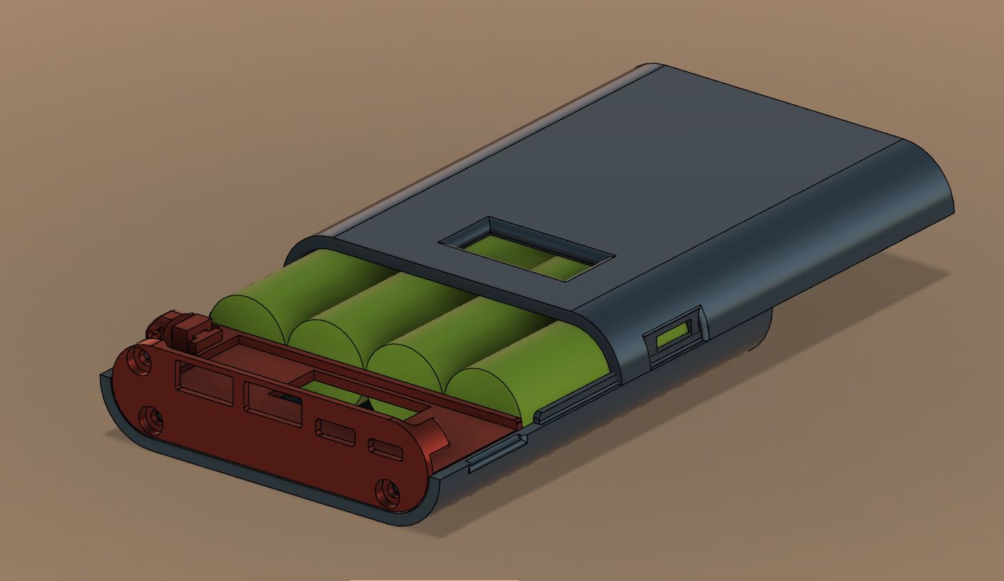 Power Bank 18650 x4 Case Box