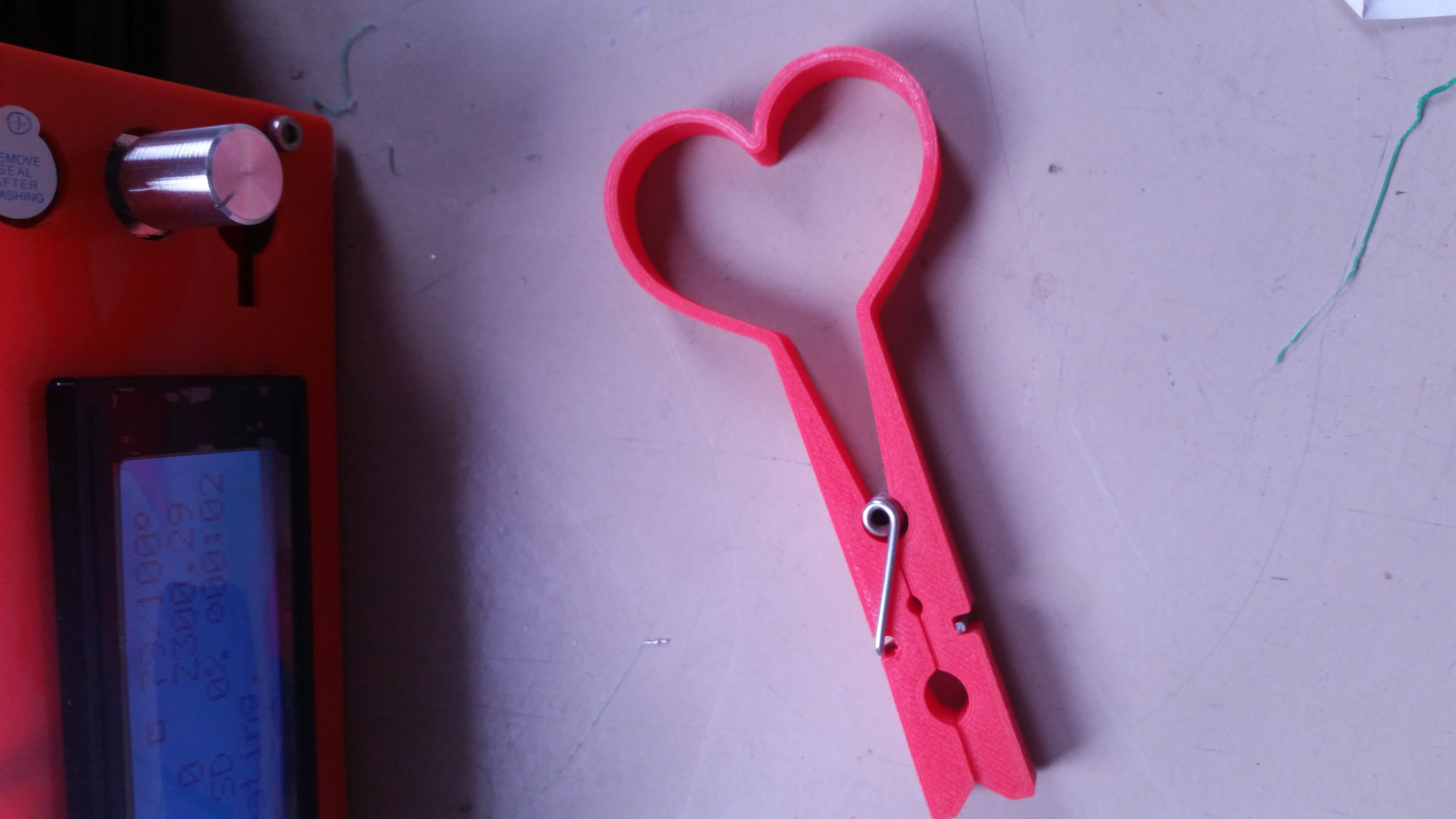 clothes peg heart