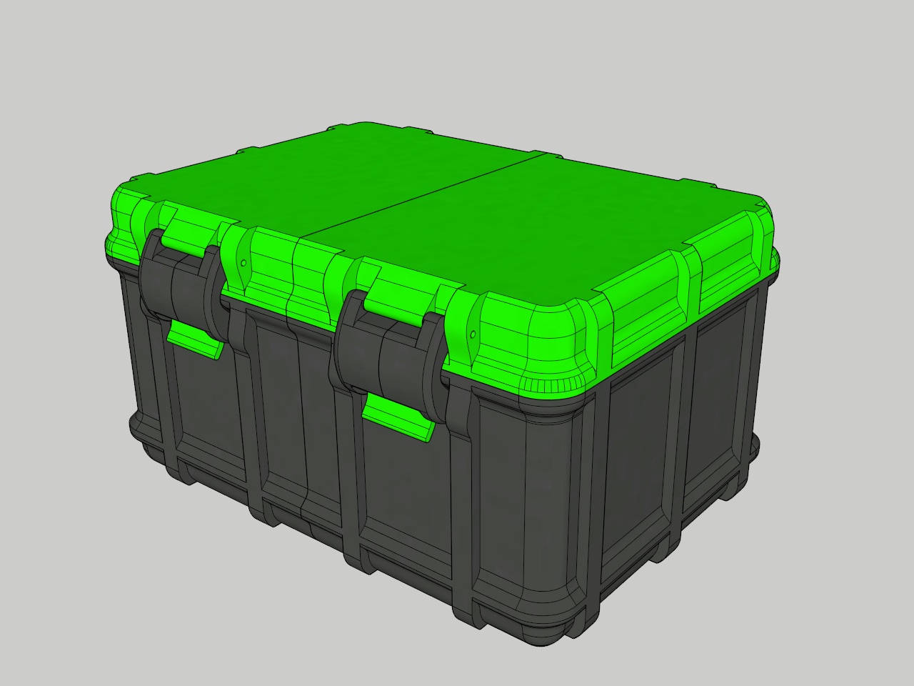 Universal box with quick lock
