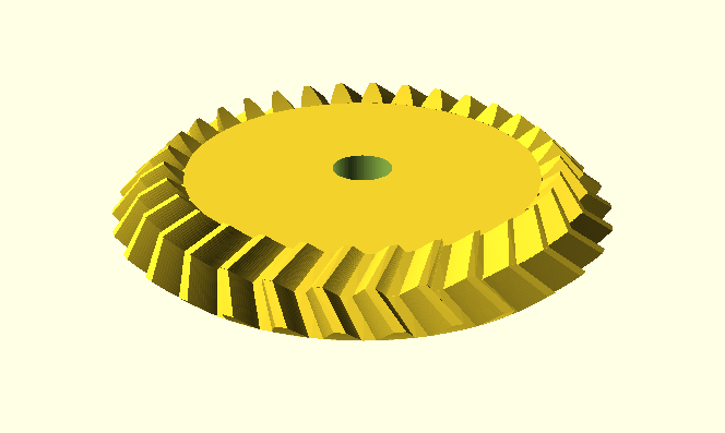 Parametrisches Pfeil-Kegelrad / Parametric Herringbone Bevel Gear
