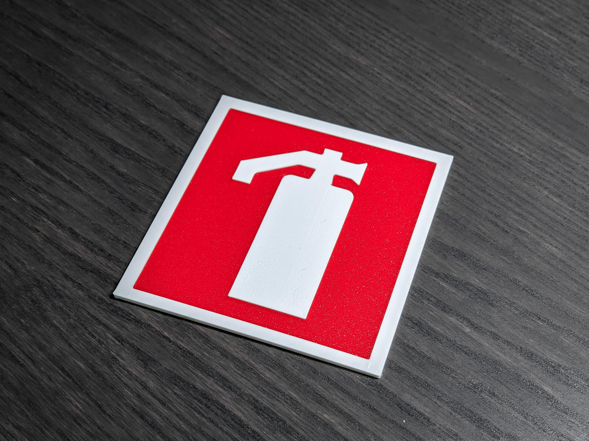 Material Design Sign: Fire Extinguisher