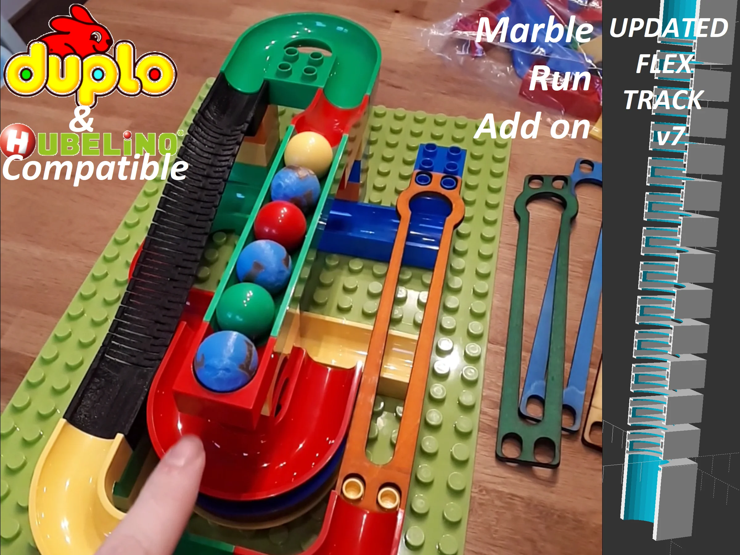Hubelino / Duplo compatible marble run items