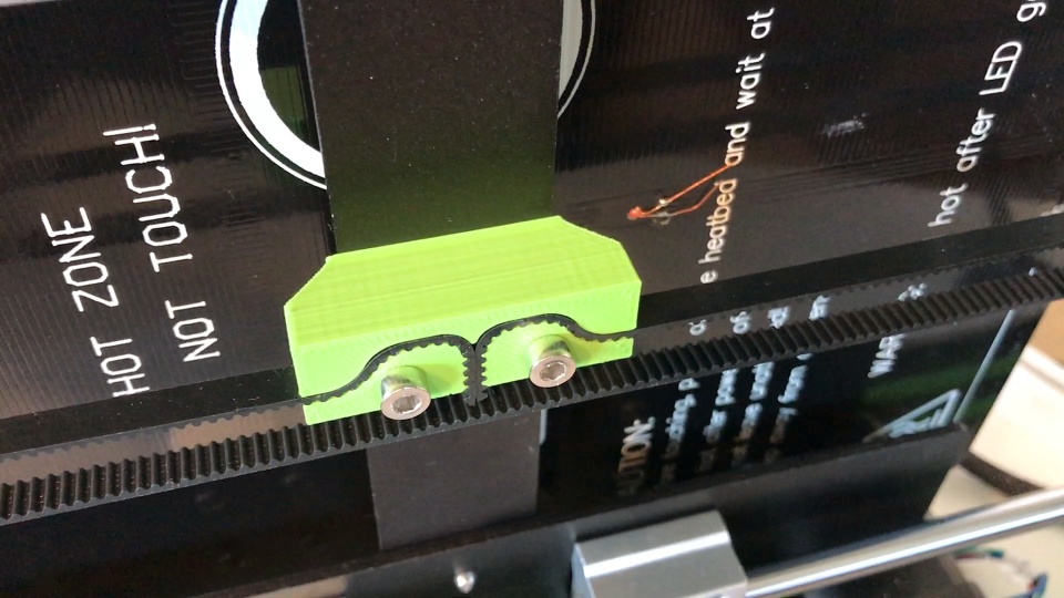Anet E10: Improved beltlock for heatbed