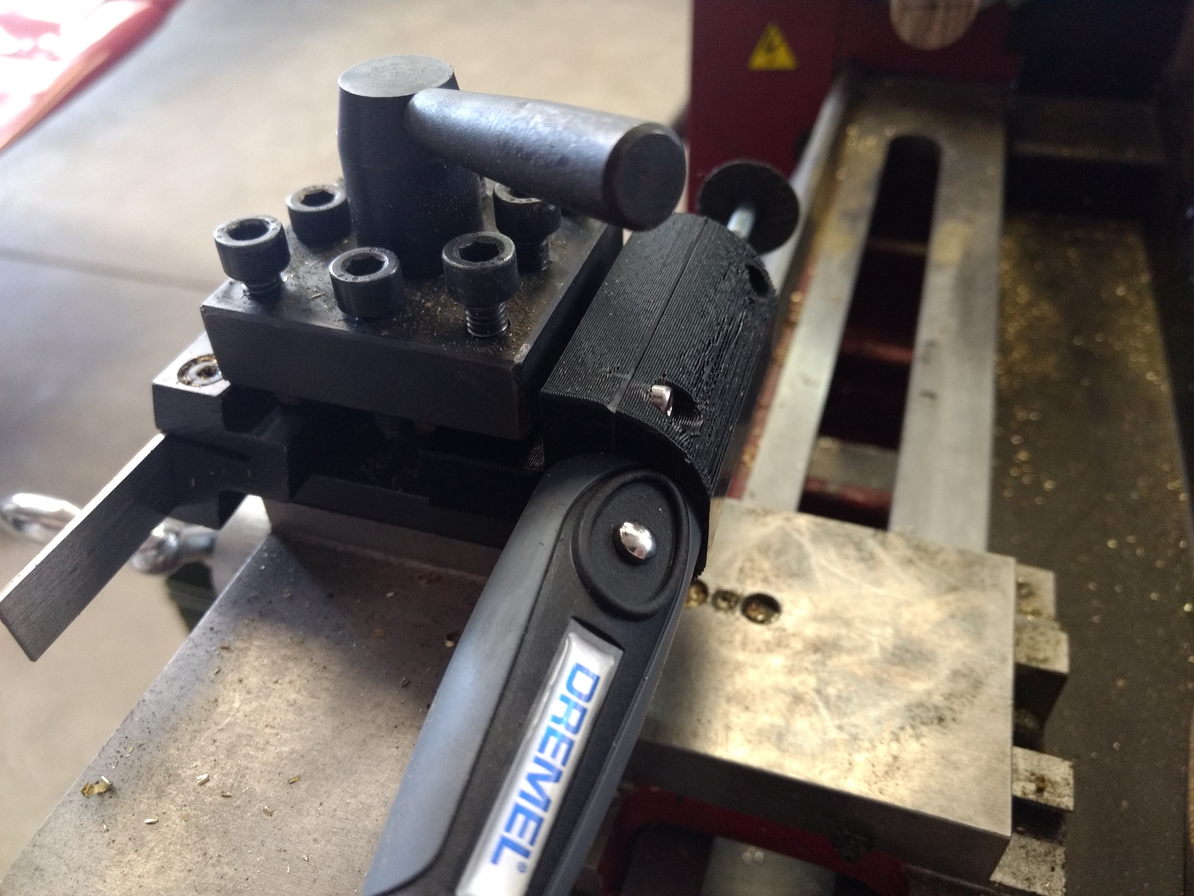 Dremel Holder for Mini-Lathe QCTP