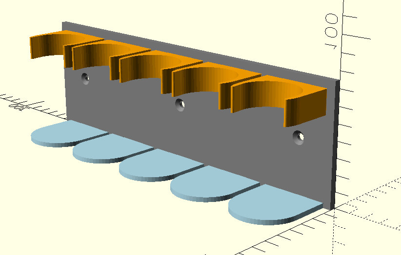 Fully Parametric Wall-Mounted Spice Jar Holder (Snap-in)