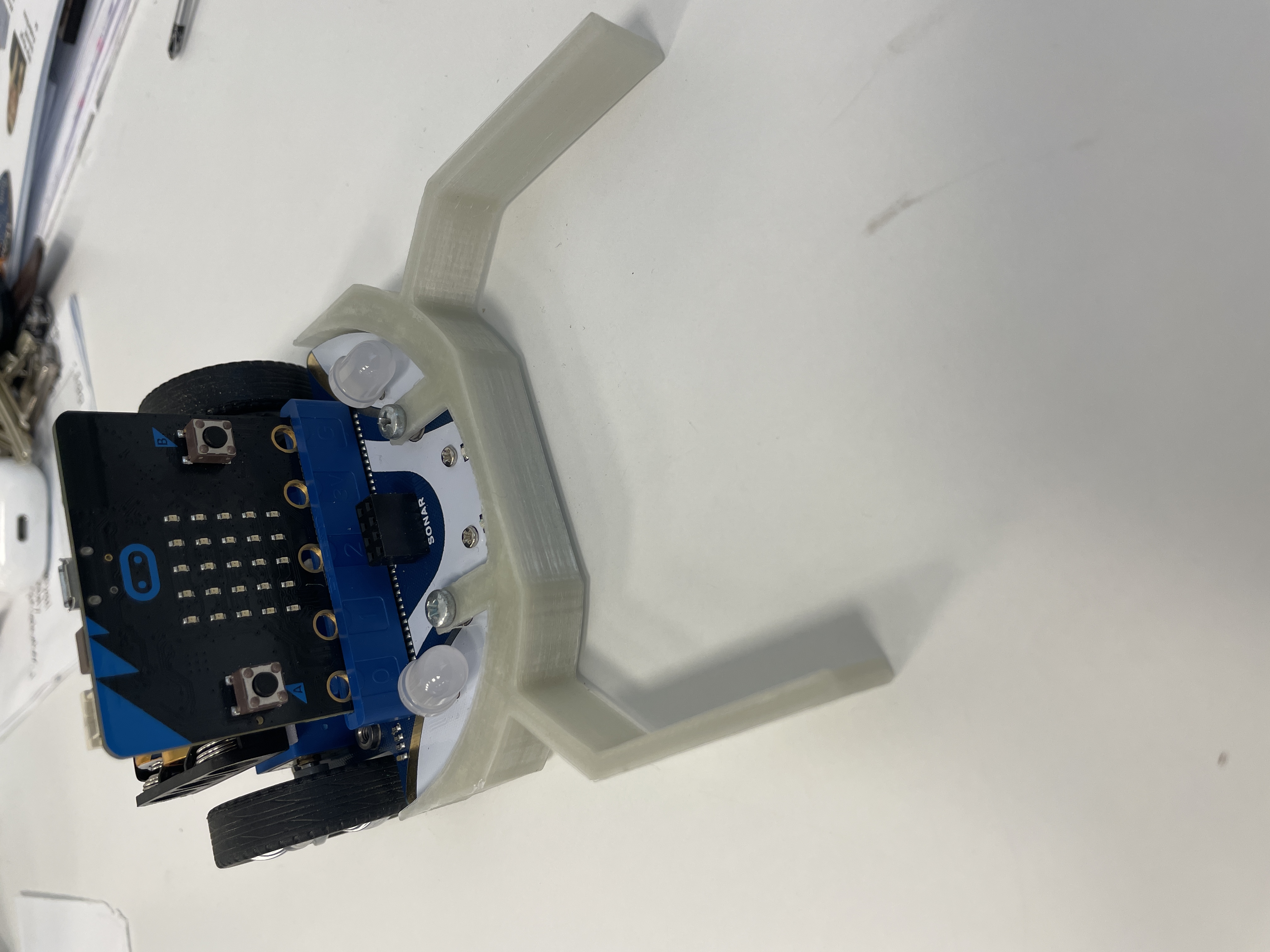 Dozer attachment for Micro:Bit Cutebot from Elecfreaks