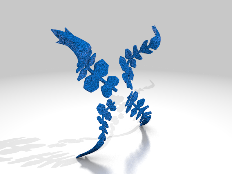 cryo fern\крио папоротник(genshin impact)