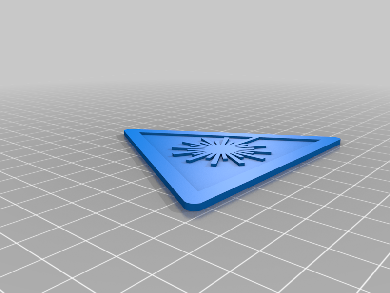 Warning sign Laser