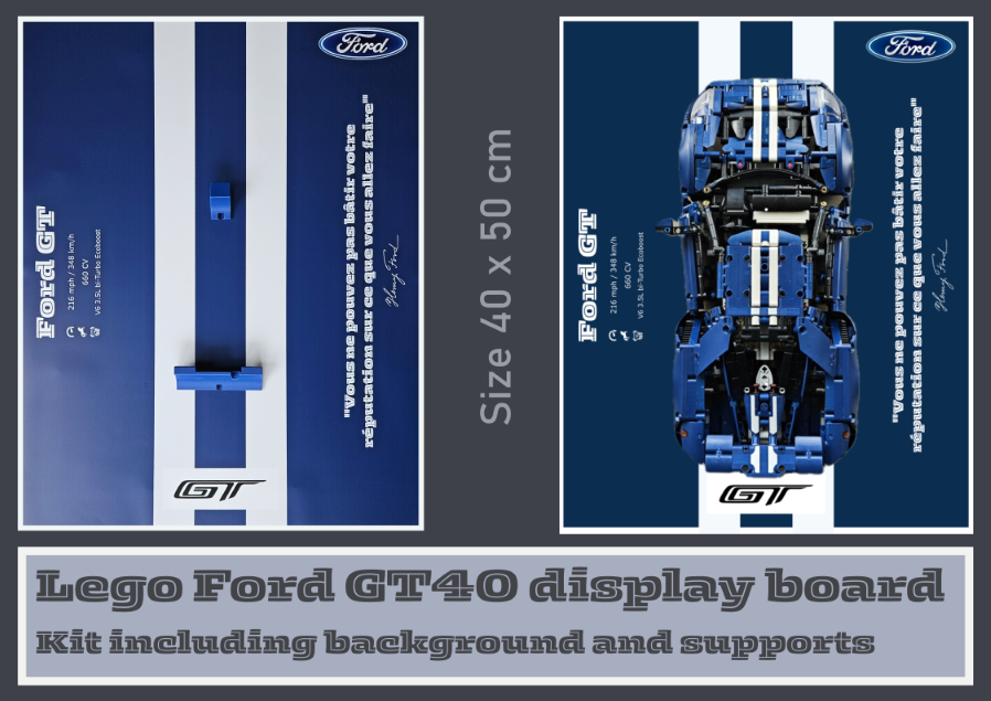 Lego Ford GT40 display board - Fixing kit