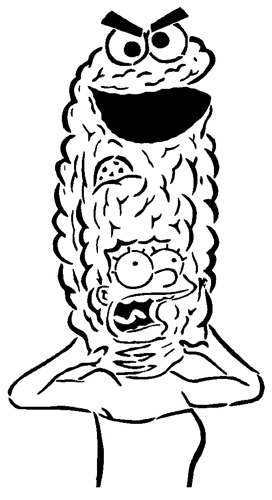 Marge Simpson stencil 2
